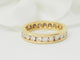 Bague 53.5 Alliance tour complet en or jaune et diamants 1,32 ct 58 Facettes 33441