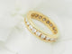 Bague 53.5 Alliance tour complet en or jaune et diamants 1,32 ct 58 Facettes 33441