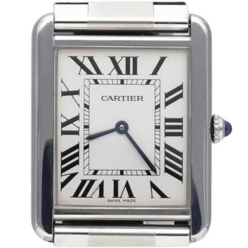 Montre Cartier Tank Solo - Montre en acier 58 Facettes MT47183