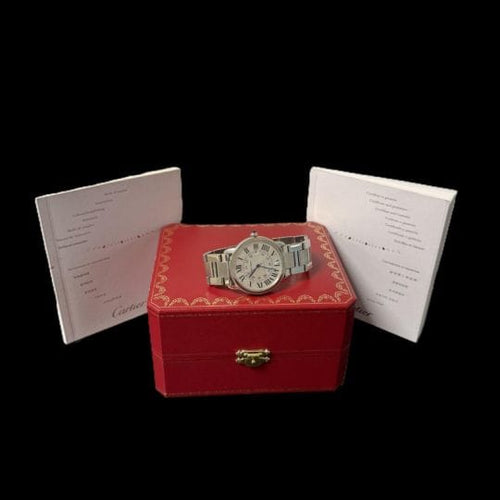 Montre Cartier Ronde Solo - Montre automatique en acier 58 Facettes MT47202