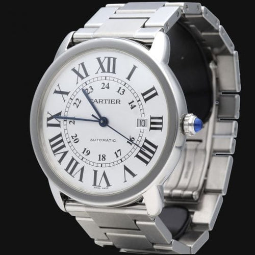 Montre Cartier Ronde Solo - Montre automatique en acier 58 Facettes MT47202