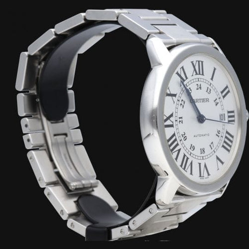 Montre Cartier Ronde Solo - Montre automatique en acier 58 Facettes MT47202