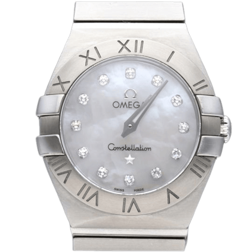 Montre Omega Constellation - Montre femme en acier et diamants 58 Facettes MT45519