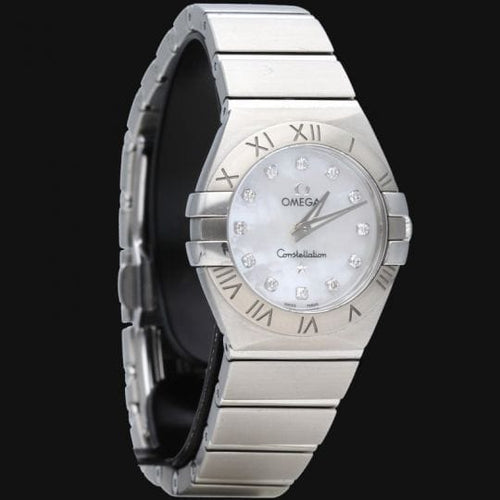 Montre Omega Constellation - Montre femme en acier et diamants 58 Facettes MT45519