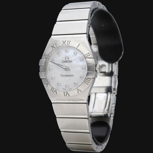 Montre Omega Constellation - Montre femme en acier et diamants 58 Facettes MT46983