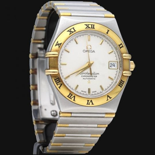 Montre Omega Constellation - Montre 35 mm automatique en or jaune et acier 58 Facettes MT44486