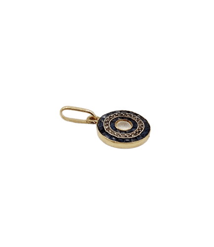 Pendentif Pendentif Art déco en or 18k, perle, diamants et saphirs 58 Facettes A07462