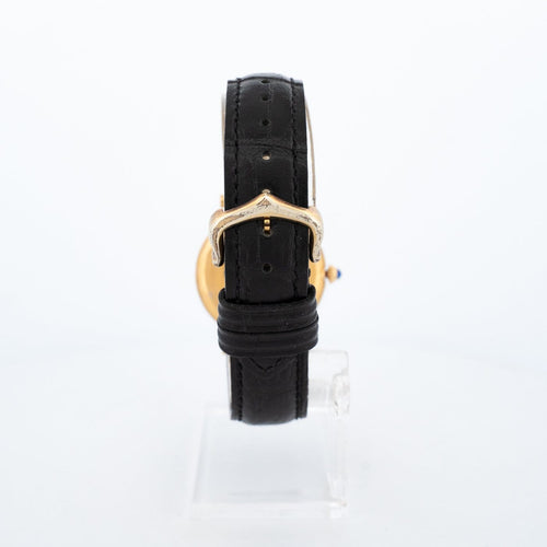 Montre Cartier Must Colisée - Montre LM cadran noir en vermeil 58 Facettes 365
