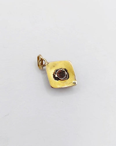 Pendentif Pendentif victorien en or 18k, argent et diamant taille table 58 Facettes A07474