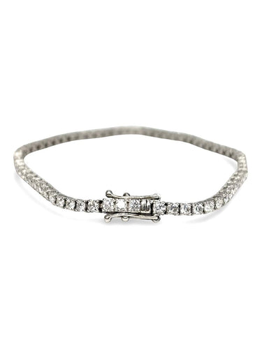 Bracelet Bracelet rivière en or blanc 18K et diamants 58 Facettes 2060