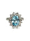 Bague 49 Bague en or blanc, aigue-marine et diamants 58 Facettes 2078