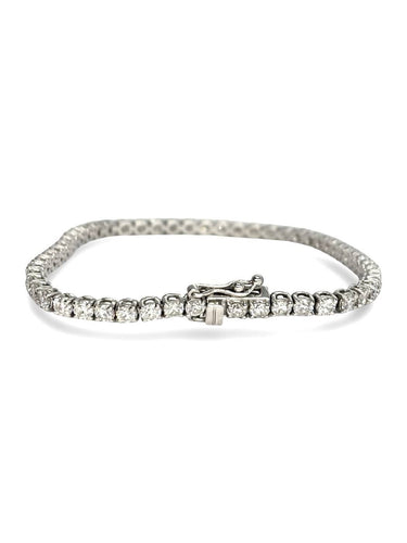 Bracelet Bracelet rivière en or blanc et diamants 3 ct 58 Facettes 1994
