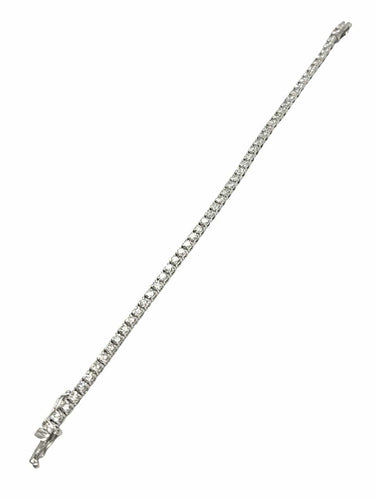 Bracelet Bracelet rivière en or blanc et diamants 3 ct 58 Facettes 1994