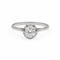 Bague 54 Bague solitaire en or blanc et diamant taille ancienne 0,80 ct 58 Facettes 1.0000928/3