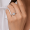 Bague 54 Bague solitaire en or blanc et diamant taille ancienne 0,80 ct 58 Facettes 1.0000928/3