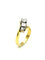 Bague 52 Bague trilogie vintage en deux ors 18K et diamants 58 Facettes VINTAGE BG