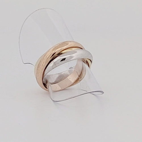 Bague 51 Cartier Trinity - Bague trois ors 58 Facettes 55555