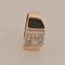 55.5 Bague Tank en or jaune, platine et diamants 58 Facettes 2779489