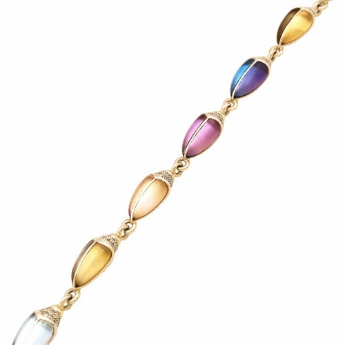 Bracelet Bibi Van Der Velden Mini Scarab Opal Eternity - Bracelet en or rose 58 Facettes 35779