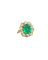 Bague 52 Pompadour - Bague en or jaune, émeraude et diamants 58 Facettes asana