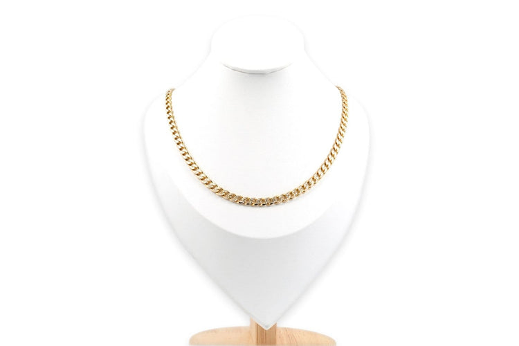 Collier Collier contemporain en or jaune 14 carats 58 Facettes B884