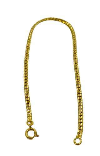 Bracelet maille anglaise en or jaune