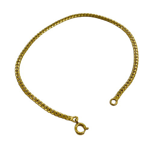Bracelet maille anglaise en or jaune