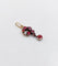 Pendentif Pendentif victorien en or 18k, argent et grenats sur paillon 58 Facettes A07337