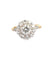 Bague 54 Marguerite - Bague en or jaune, or blanc et diamants 58 Facettes ,mmmm