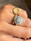 Bague 54 Marguerite - Bague en or jaune, or blanc et diamants 58 Facettes ,mmmm
