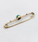 Broche Broche épingle à nourrice en or 18k, chrysoprase et diamants 58 Facettes A07528