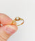 Bague 53.5 Bague victorienne en or 18K et dent de lait 58 Facettes A07459