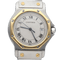 Cartier Santos - Montre ronde octogonale en or jaune 18K et acier