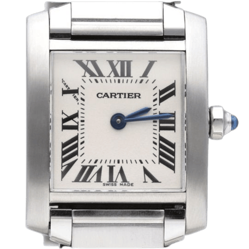 Montre Cartier Tank Française - Montre en acier 58 Facettes MT47327