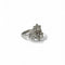 Bague 57 Bague fleurs en or gris et diamants 58 Facettes REF2531-302