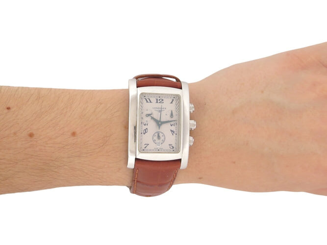 Montre Longines Dolce Vita - Montre chronographe 33 mm en acier 58 Facettes 275799