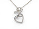 Collier Hermès Amulette Cœur - Collier en argent massif et diamant 58 Facettes 275840