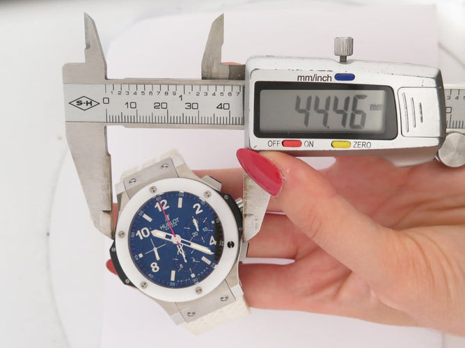 Montre Hublot Big Bang - Montre chronographe en acier et céramique 58 Facettes 275470