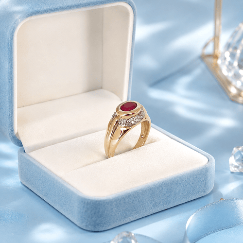 Bague 52.5 Bague en or 18 carats, rubis et diamants 58 Facettes 1788