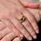 Bague 53 Bague croisillons en or jaune 18K rubis et diamants 58 Facettes REF2575-343