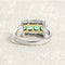 Bague 53 Bague en or gris, émeraudes et diamants 58 Facettes OC-61300096