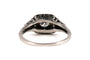 Bague 54 Art déco - Bague en or blanc 18 carats et diamants 58 Facettes 23845