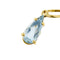 Collier Collier avec pendentif en or jaune et aigue-marine 58 Facettes 40531