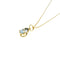 Collier Collier avec pendentif en or jaune et aigue-marine 58 Facettes 40531