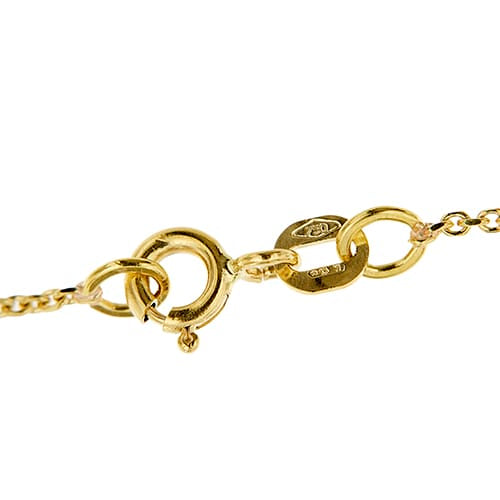 Collier Collier avec pendentif en or jaune et aigue-marine 58 Facettes 40531