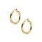 Boucles d'oreilles Unoaerre - Boucles d'oreilles créoles en or jaune 58 Facettes 38892