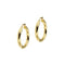 Boucles d'oreilles Unoaerre - Boucles d'oreilles créoles en or jaune 58 Facettes 38892