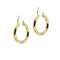 Boucles d'oreilles Unoaerre - Boucles d'oreilles créoles en or jaune 58 Facettes 38892