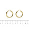 Boucles d'oreilles Unoaerre - Boucles d'oreilles créoles en or jaune 58 Facettes 38892