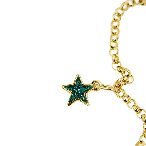 Bracelet Bracelet à charms émaillés en or jaune 58 Facettes 39641